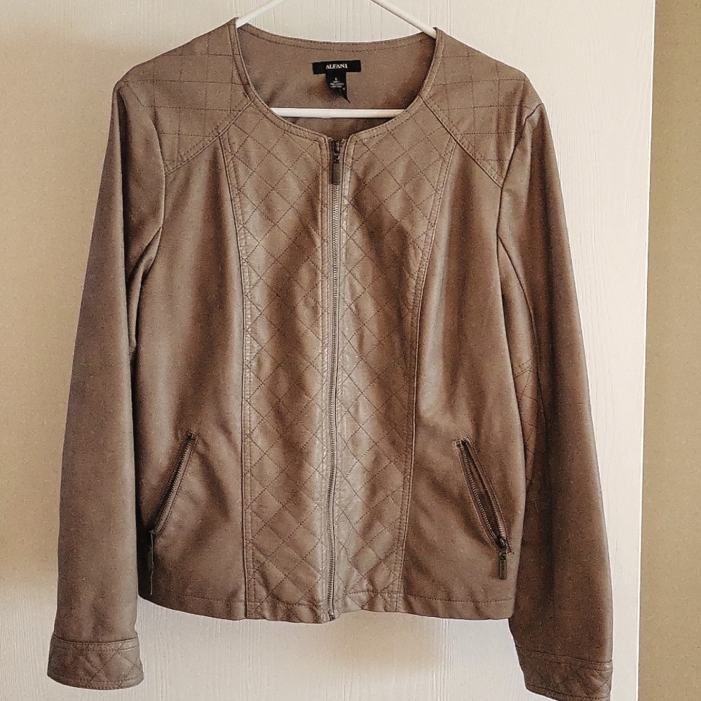 Faux leather jacket